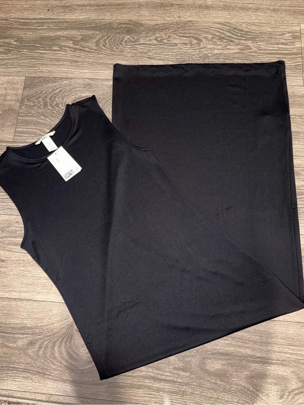 H&M Black Sleeveless Jersey Dress